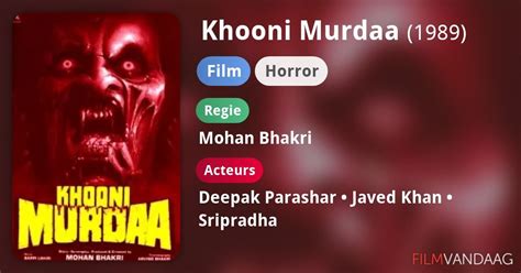 Khooni Murdaa (1989) film online,Mohan Bhakri,Deepak Parashar,Javed Khan,Sripradha,Mithila