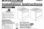 KitchenAid Range Manual