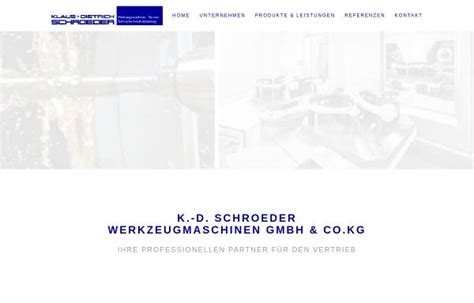 Klaus-Dietrich Schroeder Werkzeugmaschinen Inh.: Dipl.- Ing. Karl Jansen e.K.
