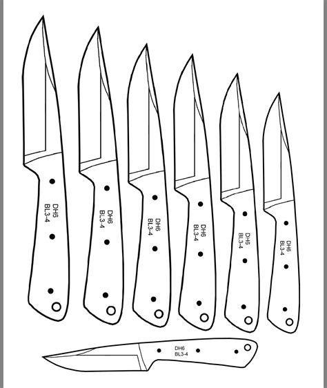 Knife Blade Templates