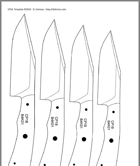 Knife Template Designs