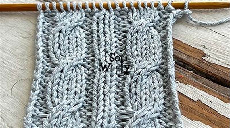 Knit Cable Pattern