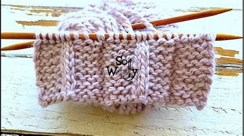 Knit Two Purl Two Pattern