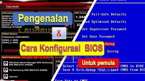 Konfigurasi BIOS Indonesia