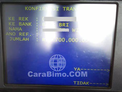 Konfirmasi Data Transfer ATM BRI