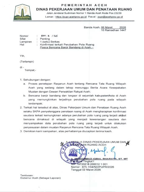 Konfirmasi Perubahan