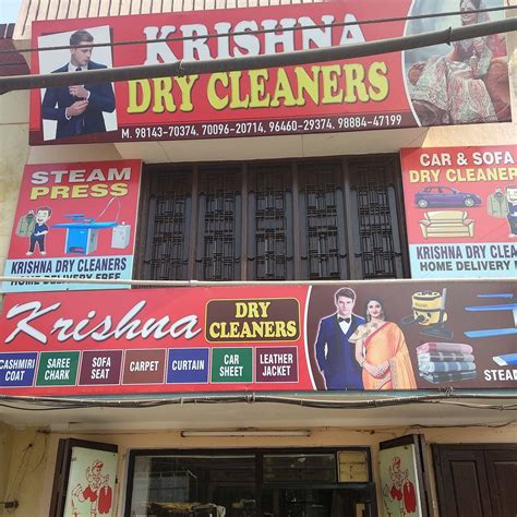 Krishna Dry Cleaners.