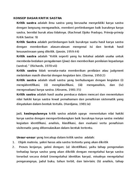 Kritik Sastra