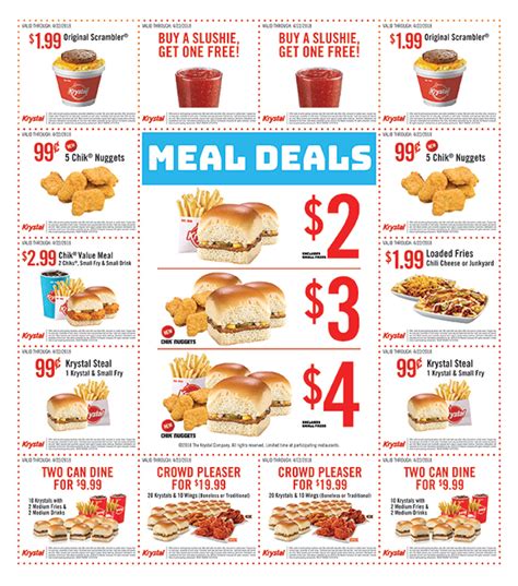 Krystal Printable Coupons