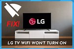 LG 4.3 Inch Smart TV Wi-Fi Turn On