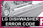 LG Dishwasher Error Code 6E