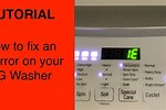 LG Dishwasher IE Error Code Fix