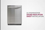 LG Dishwasher Sound Insulation Install