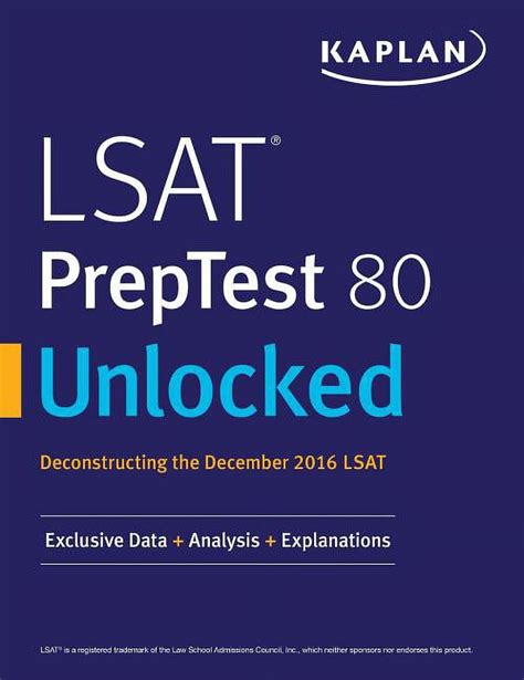 download LSAT PrepTest 80 Unlocked: Exclusive Data, Analysis & Explanations for the December 2016 LSAT 