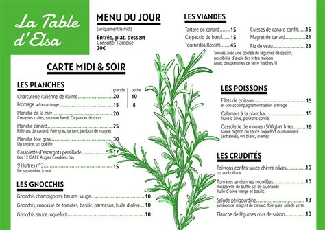 La Table d'Elsa à Lorette
