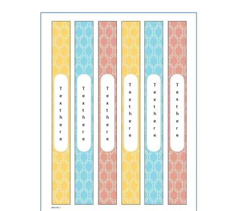 Label Templates For Binders