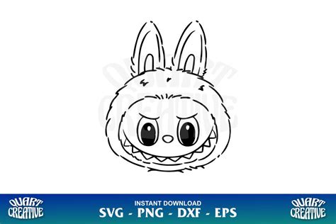 Labubu Face Template