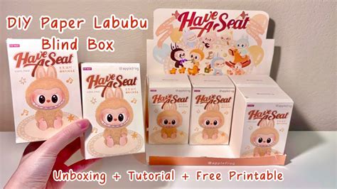 Labubu Have A Seat Box Template