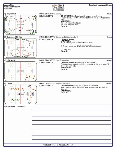 Lacrosse Practice Plan Template