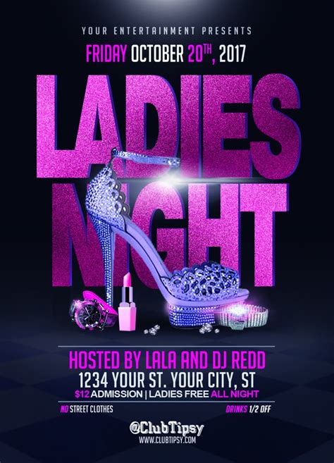 Ladies Night Flyer Template Free