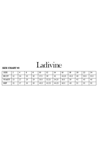 Ladivine Size Chart