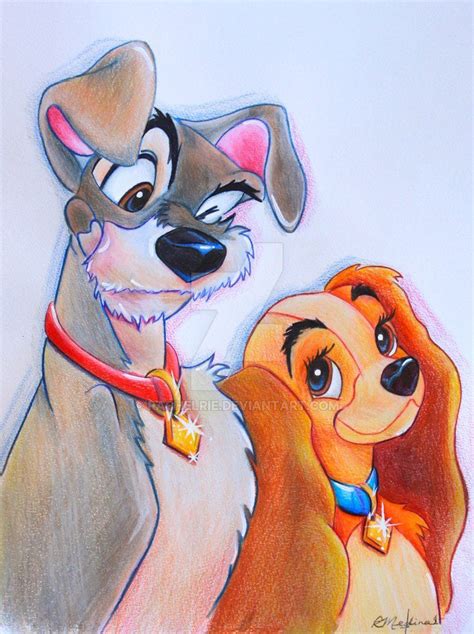 Lady And The Tramp Drawing