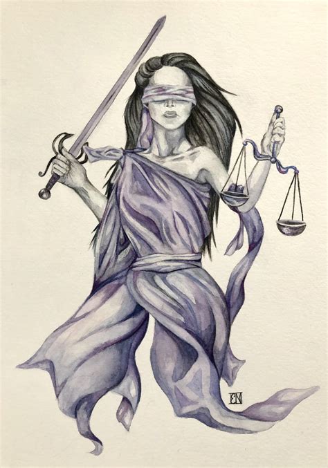 Lady Justice Drawing