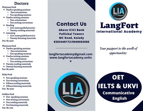 LangFort International Academy/ OET/ IELTS/PTE/UKVI/CBT