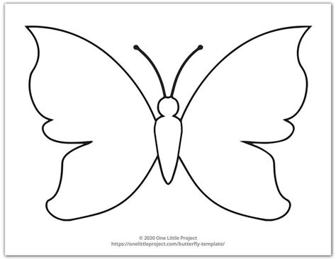 Large Butterfly Template