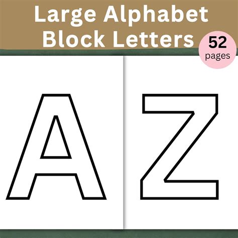 Large Letter A Printable