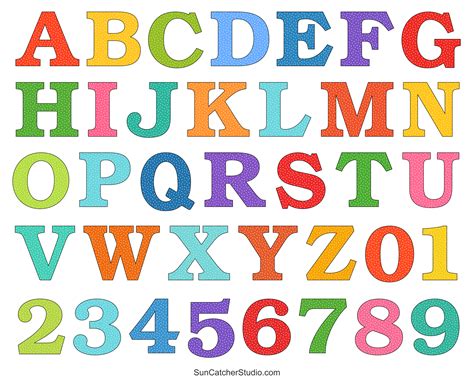 Large Printable Alphabet Letters For Kids To Color