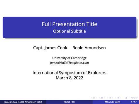 Latex Ppt Template