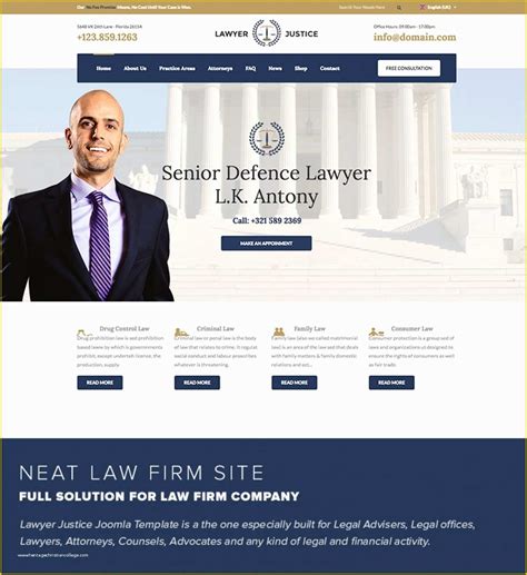 Law Firm Website Templates Free