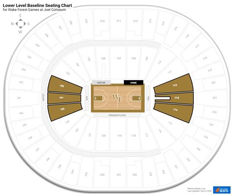 Lawrence Joel Coliseum Seating Chart