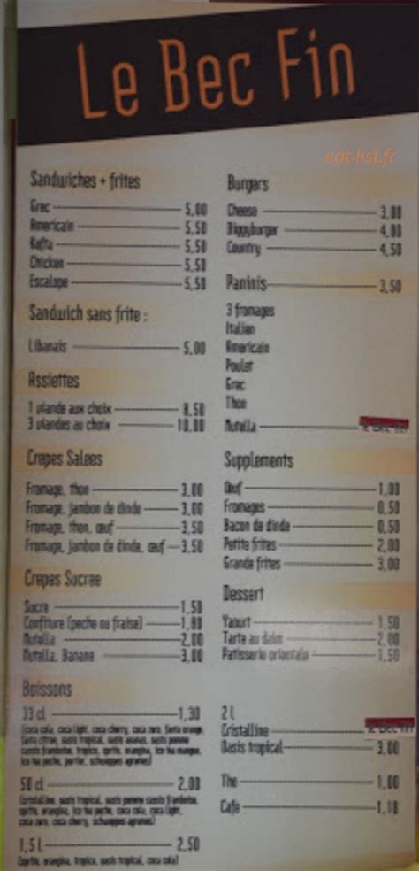 Le Bec Fin à Chatou