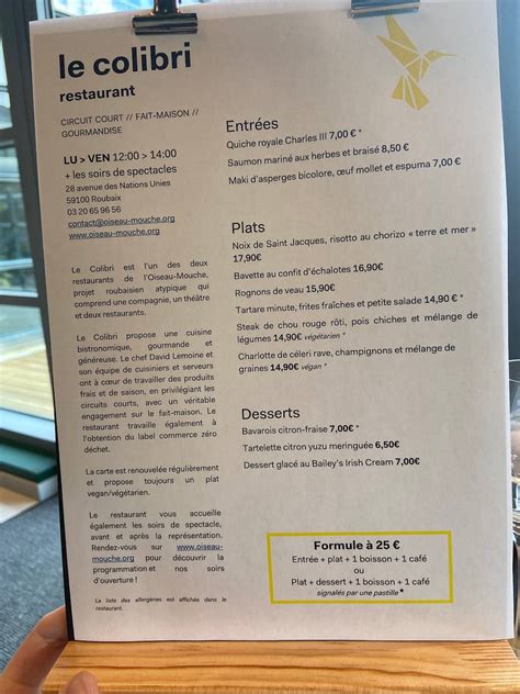 Le Colibri à Roubaix