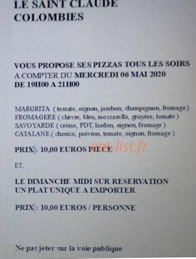 Le Saint Claude à Colombies