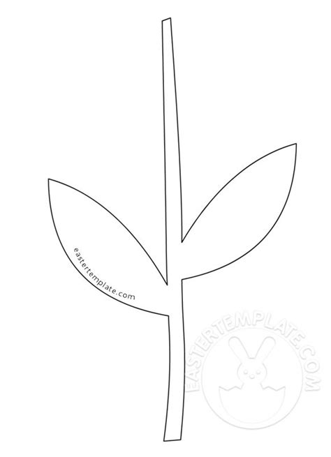 Leaf And Stem Template