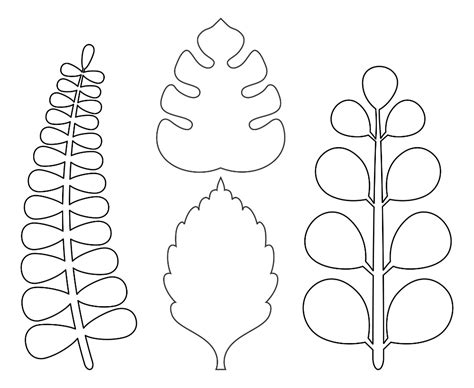 Leaf Paper Template