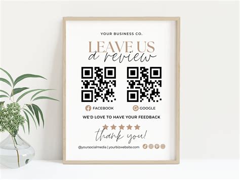 Leave A Review Template