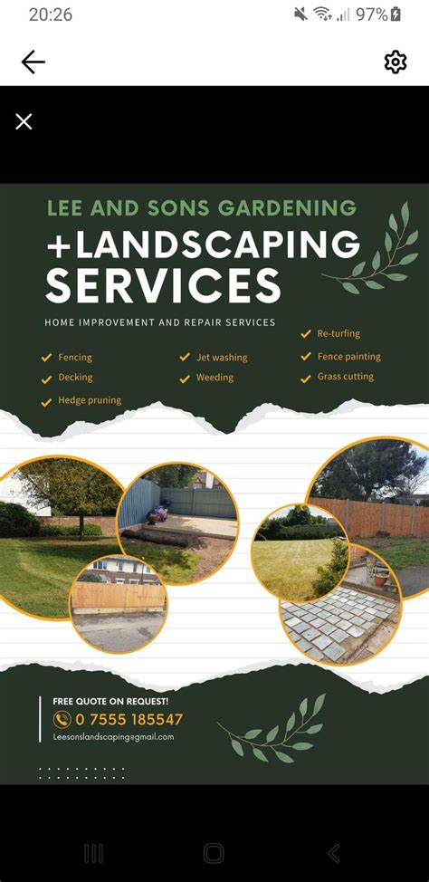 Lee and sons Gardening and landscaping services