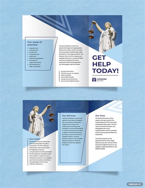 Legal Trifold Indesign Template