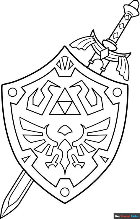 Legend Of Zelda Master Sword And Shield Printable