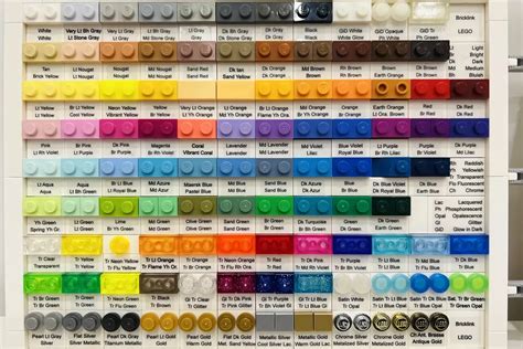 Lego Brick Colour Chart