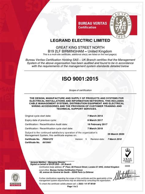 Legrand Electric Ltd - UK and Ireland