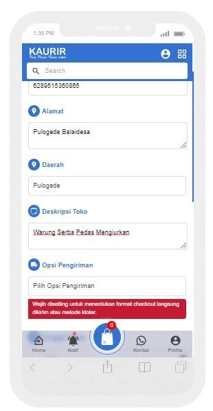 Lengkapi Data Toko