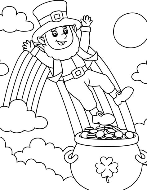 Leprechaun Coloring Pages Printable