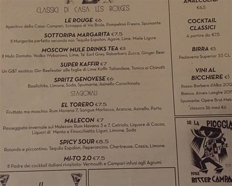 Les Rouges Cucina & Cocktails Genoa
