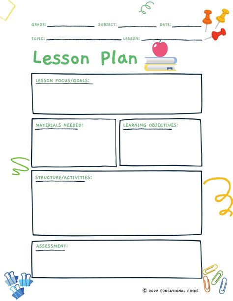 Lesson Planning Templates