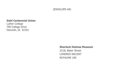 Letter Addressing Template